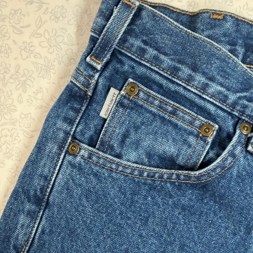 Carhartt B17 Relaxed Fit Jeans Men’s 34x36 Blue 100% Cotton Workwear - Picture 3 of 6
